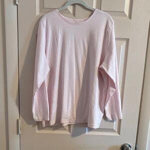 Croft & Barrow Light Pink Long Sleeve Tee